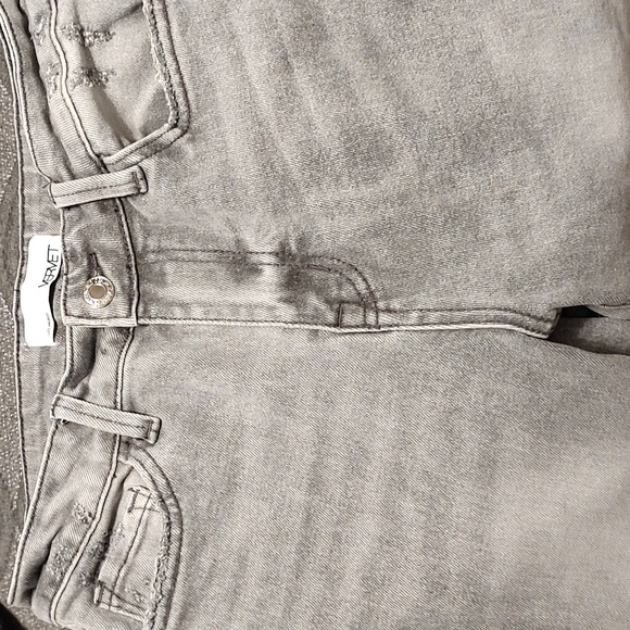 ❤️EUC Vervet Brand Too Good to Me High Rise Cropped Skinny Jeggings, Grey Wash - Picture 11 of 14